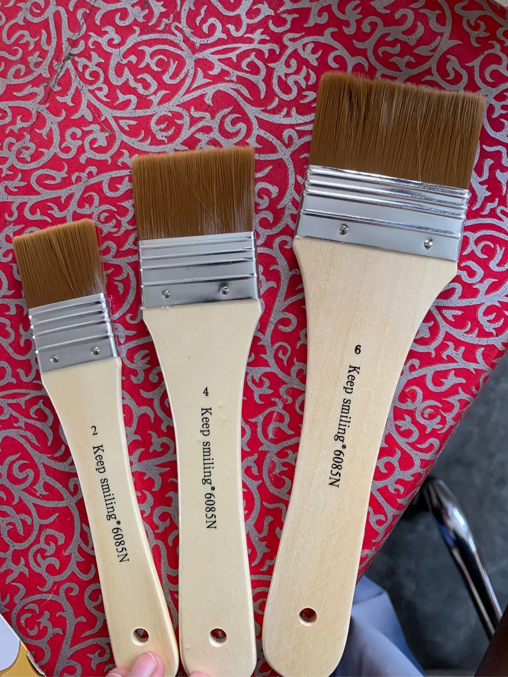 Keep Smiling Gesso Brush Set of 3