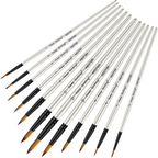 Keep Smiling Professional Round Tip Paint Brush Pack of 10