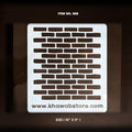 Classic Brick Wall Reusable Stencil – Item 008 (10" × 11")