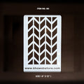 Modern Herringbone Reusable Stencil – Item 011 (8" × 12")