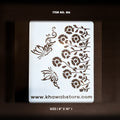 Floral Butterfly Stencil Item 016 (8" × 10")