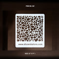 Pebble Pattern Stencil Item 017 (8" × 9")