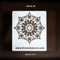 Floral Mandala Stencil Item 018 (8" × 9")