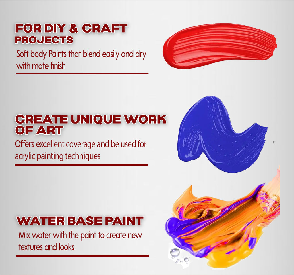 Professional Fabric Paint 50ml for Textiles Denim and Canvas