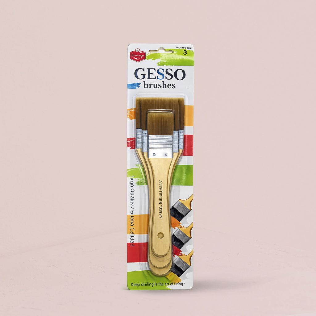 Keep Smiling Gesso Brush Set of 3