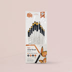 Keep Smiling Professional Flat Tip Paint Brush Pack Of 10