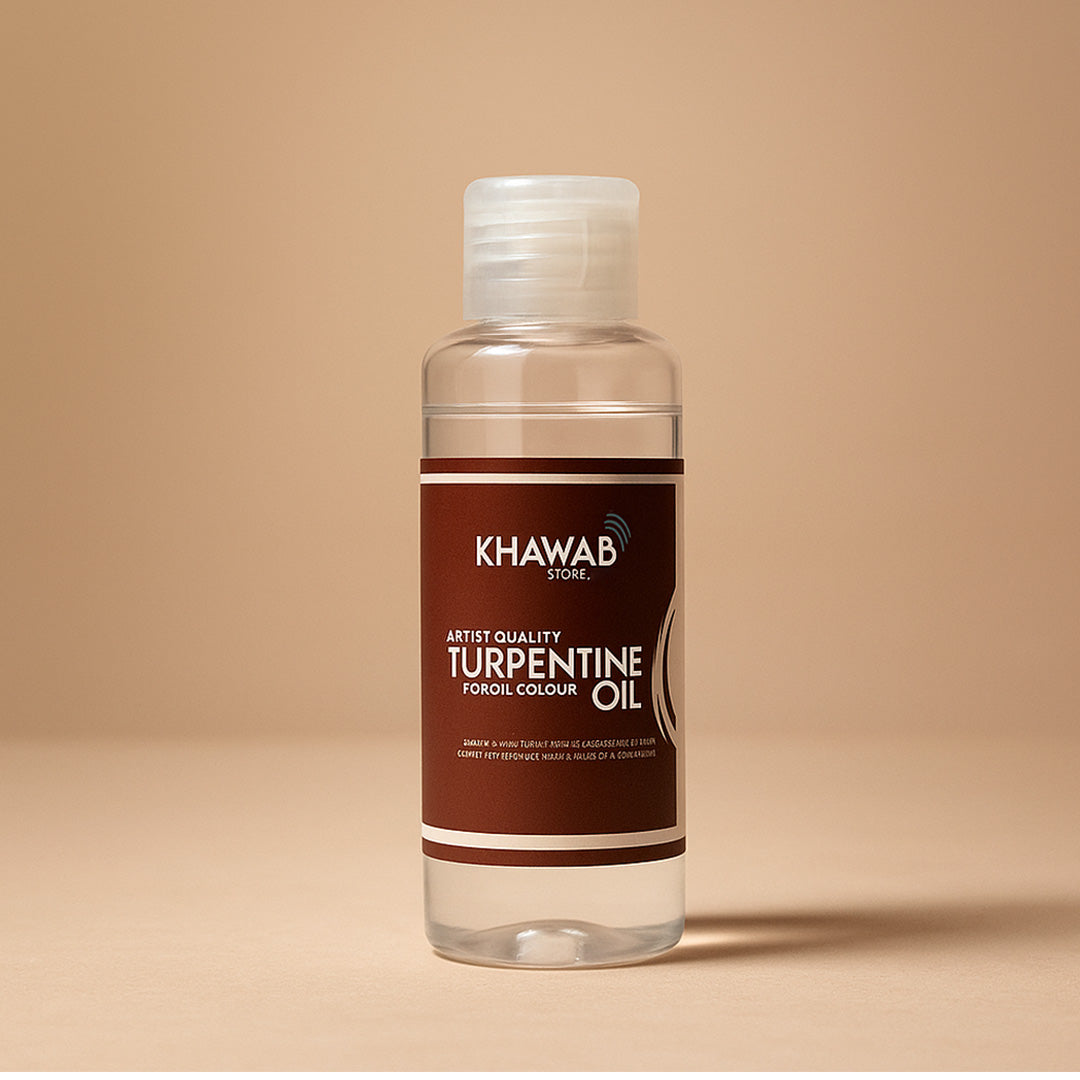 Khawab Artist Grade Turpentine Oil Solvent for Oil Painting