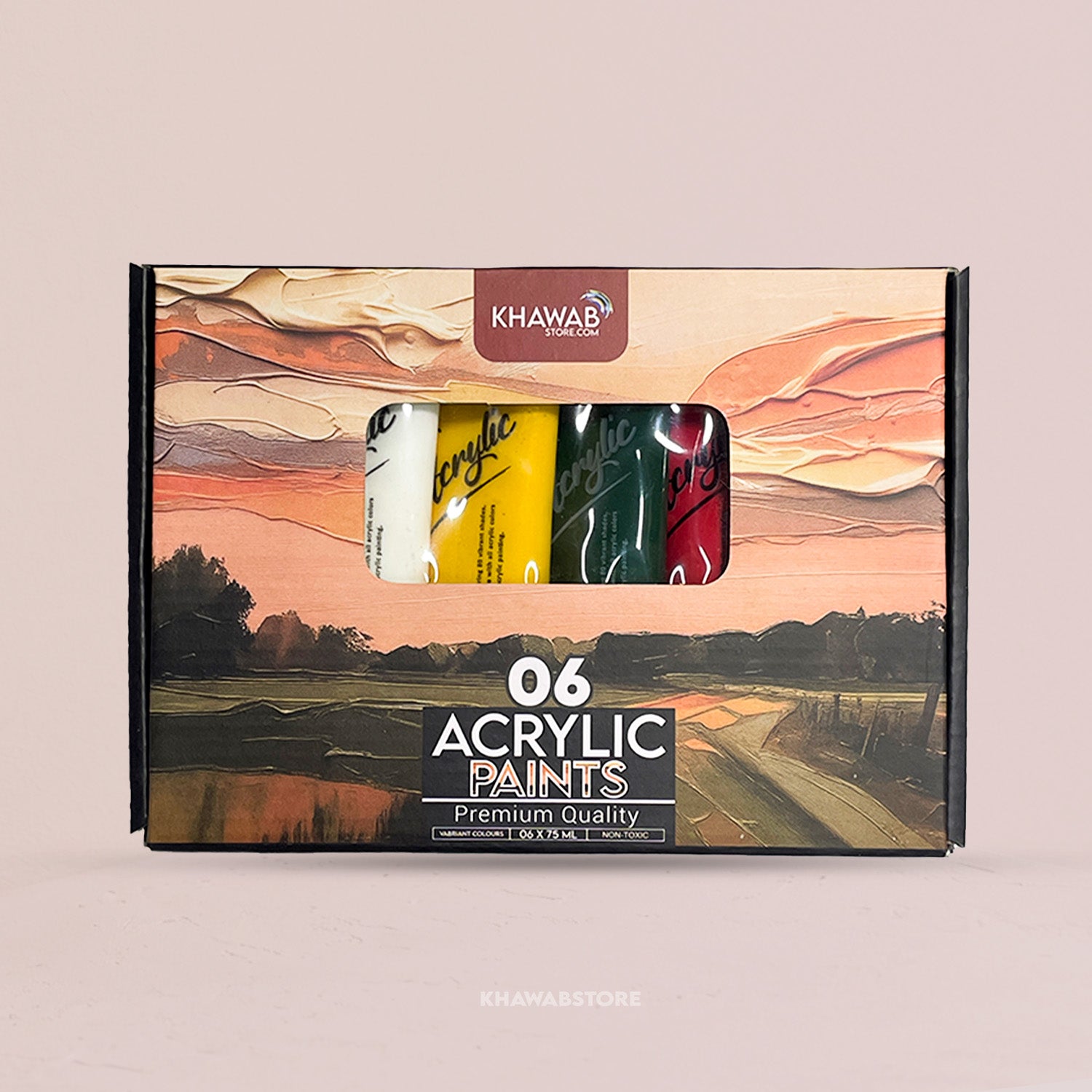 Acrylic Paints Set 6 Basic Colors 75ml